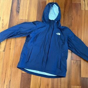 Women's The North Face Rainjacket Navy Blue Size Xl